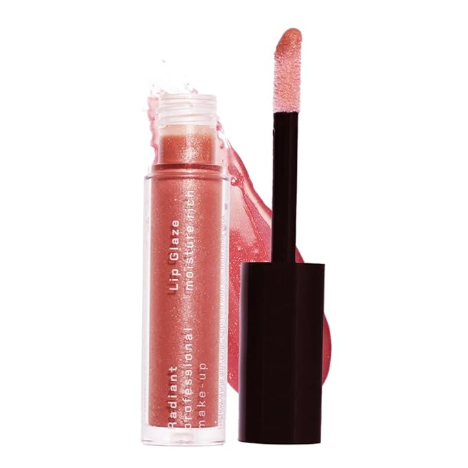 Radiant Professional Lip Glaze (15 Shades) - Ultra-Glossy, Non-Sticky & Long-Lasting Lip Gloss for Women - High Shine Hydration - Vegan & Moisturizing for Soft, Nourished Lips - (15 APRICOT)