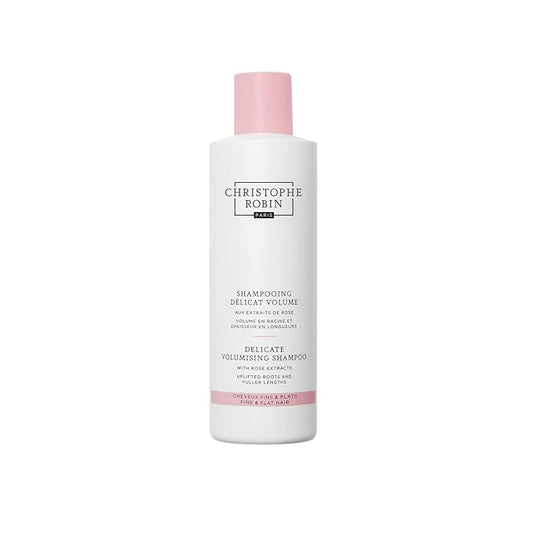 Christophe Robin Delicate Volumizing Shampoo With Rose Extracts for Thin, Fine, and Flat Hair 8.4 fl. oz
