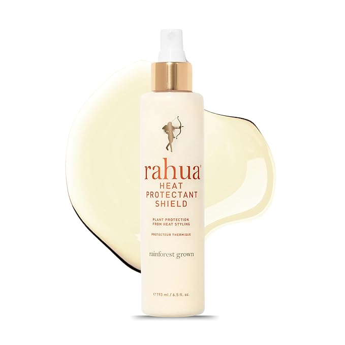 Rahua Heat Protectant Shield Spray, Vegan Lightweight Heat Protection for All Hair Types, Thermal Styling Primer, Morete & Hibiscus, Shea & Quinoa, Tropical Guava & Coconut Scent, 6.5 Fl Oz