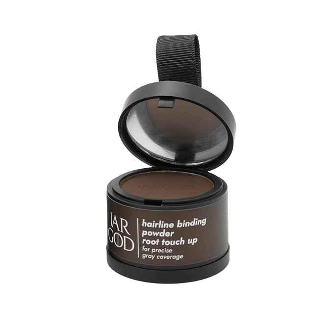Hairline Concealing Powder for Instant Gray Coverage and Highlights for Women & Men (0.14 Ounce (Pack of 1), Medium Brown)