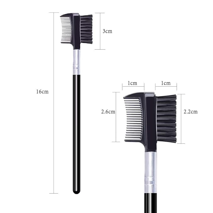 Eyelash Comb and Eyebrow brush, Eyelash Brush Comb Set (10PCS)