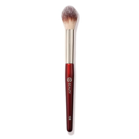 BK BEAUTY 108 PRECISION POWDER MAKEUP BRUSH – Pro-Designed Tapered Brush for Precise Under-Eye Setting, Crease-Free Finish, and Subtle Highlighting