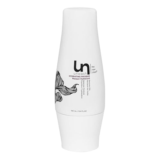 unwash Hydrating Hair Masque - Deep Conditioning & Restorative Hair Treatment for Damaged, Dry & Colored Hair, Sulfate & Paraben Free, Made w/Argan and Coconut Oils, 6.4 Fl Oz