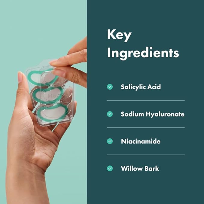 Mighty Patch Micropoint Large Hydrocolloid Pimple Patches for Face Blemishes from Hero Cosmetics, Acne Stickers for Early Stage Zits & Hidden Pimples, 1,385 Proprietary Micropoints, 6 Count