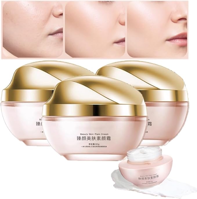 XIRUJNFD Moisturizing Brightening Concealer Smooth Tone Up Cream, Crema De Maquillaje Coreana, Corrector Iluminador Hidratante Crema TóNica Suave (3Pcs)