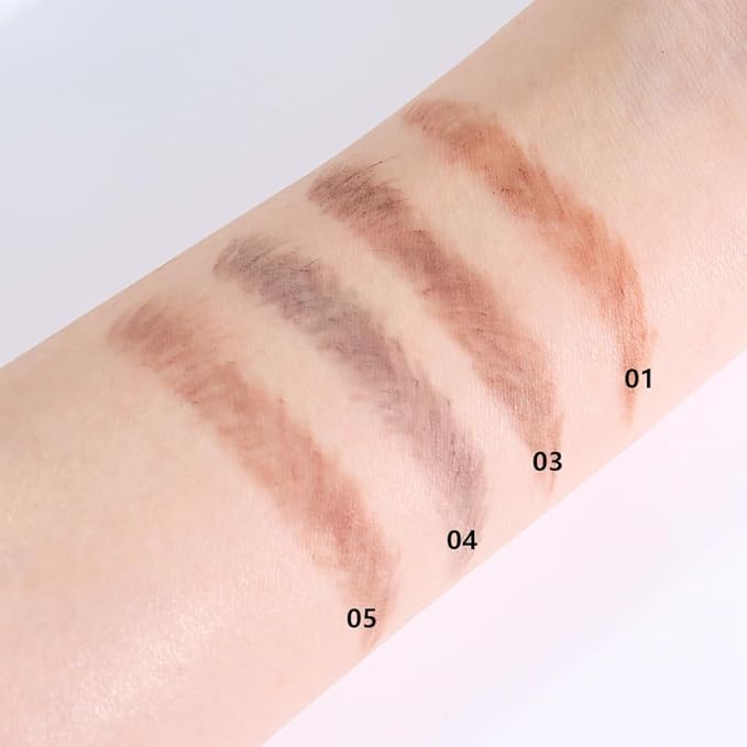 8 Pcs Dual-Sided Ultra-Fine Eyebrow Pencils Pack, Waterproof Eye Brows Pen for Women, Draws Tiny Brow Hairs, Defines, Fills Eyebrows, Shapes, Contours, Combs, (4*Grey+4*Grey Brown)