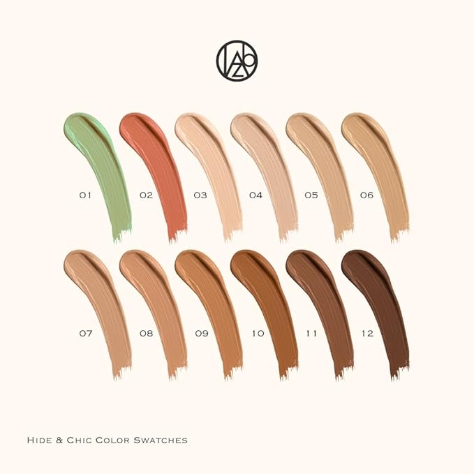 Beauty Hide and Chic Liquid Concealer – Mocha (HC-11) – Full Coverage, Matte Finish, Long Wear, Lightweight, SPF 30++, Cruelty-Free & Vegan – 0.35 fl oz / 10 ml,pack of 1