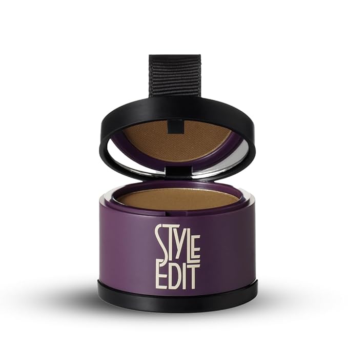Style Edit Root Touch Up Powder (5 Pack) to Cover Up Dark Roots and Grays Between Salon Visits, Water Resistant, Non-Sticky, Compact And Mess-Free, Light Brown Hair Color (Total of 5)