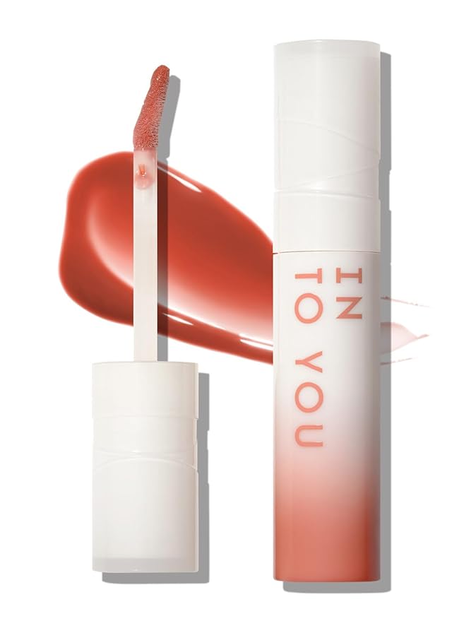 INTO YOU Lip Gloss Coco Liquid Moisturizing Lipstick Long Lasting Lip Stick Lip Stain Makeup Glitter Shine Non-sticky Lipstick for Women(CC02)