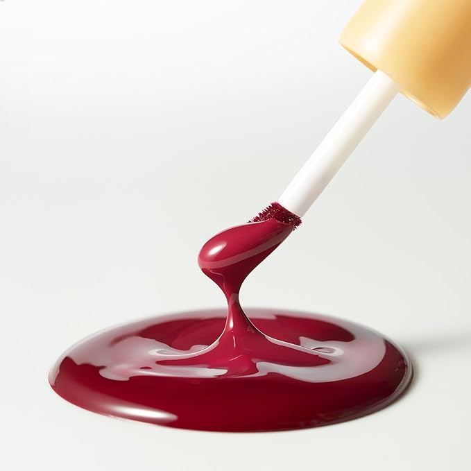 Laka Fruity Glam Lip Tint Mini, Glowing Lip Stain with Wide Color Spectrum, Hydrating & Lightweight Texture, Long-Lasting Bold Stain, Non-Sticky, Vegan, K-Beauty (#105 Cold)