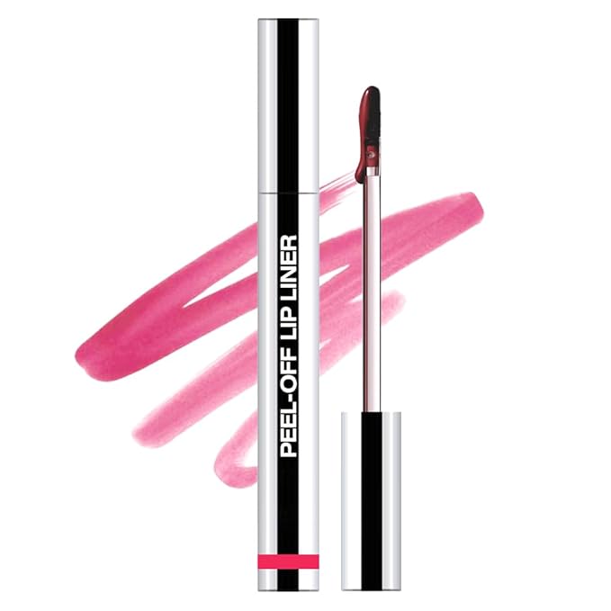Matte Lip Gloss Stain-Peel Off Lip Liner Tattoo, Delicate Pink Peel-Off Lip Tint，Long Lasting Peel Off Lip Stain, Waterproof Transfer-proof Lip Mask Lip Liner Peel Off Lip Gloss,Stayn Lip Makeup.00#
