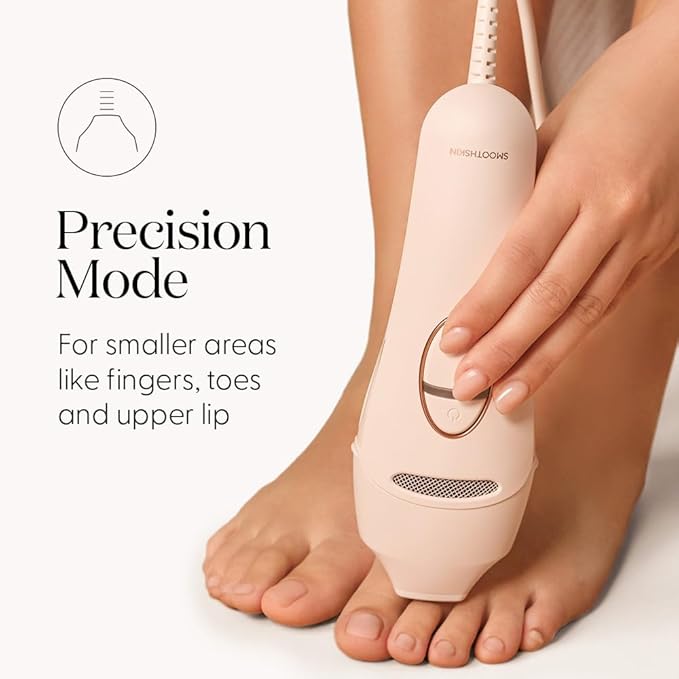 Smoothskin Pure Switch IPL Laser Hair Removal with Sapphire Pro Ice Cooling in Soft Pink, The World’ First 3-in 1 IPL, for Body, Face, Bikini, Alternative to Laser, Corded