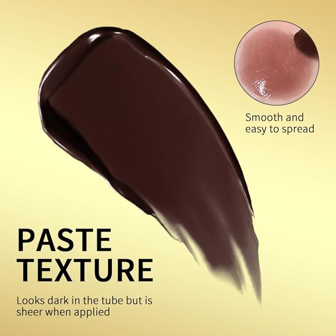 URQT Black & Pink Honey Lipstick Tinted Lip Balm – Moisturizing Sheer Lip with Natural Shine, Hydrating & Lightweight Lip Tint, Long-Lasting Dark Cherry Tinted Balm Lip Stain (Honey Lipstick, 1)