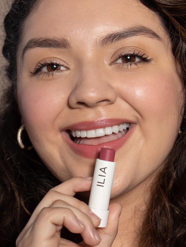 ILIA - Balmy Tint Hydrating Lip Balm | Buildable Lip Color + Soft Shine | Nourish + Moisturize with Shea Butter & Rosehip Seed Oil | Vegan, Clean, Cruelty-Free Makeup (Lullaby, 0.15 oz | 4.4 g)