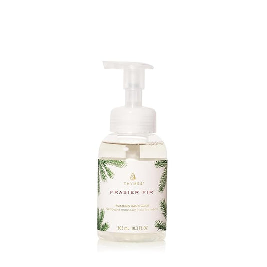 Thymes Foaming Hand Wash with Aloe & Glycerin - Foaming Hand Soap with Pump - Kitchen or Bathroom Decor - Pine Soap with Notes of Crisp Siberian Fir, Cedarwood & Sandalwood (Frasier Fir, 10.3 fl oz)