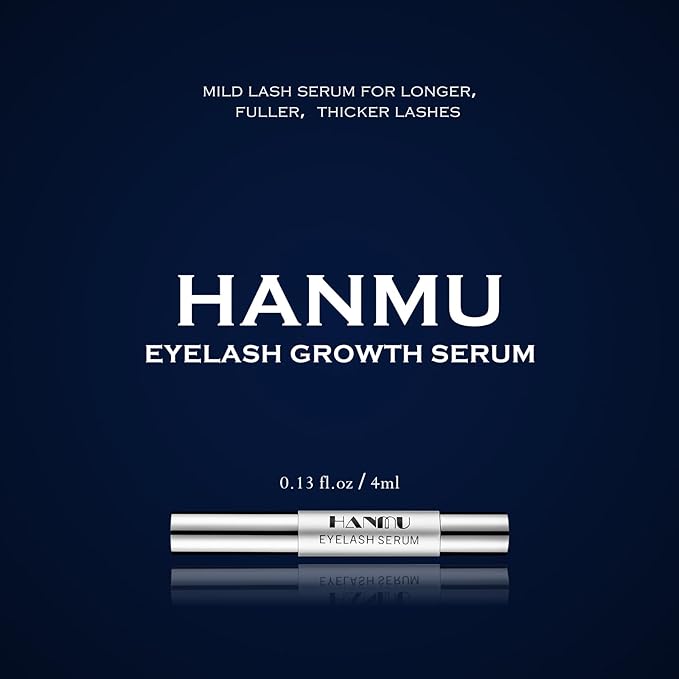 HANMU Eyelash Growth Serum, Non-Irritating Eye Lash Serum,For Rapid Enhancement of Eyelash Growth - Fuller, Faster, Longer, Premium Lash Enhancer-4ml