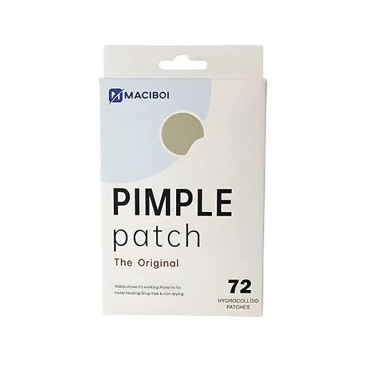 Hydrocolloid Acne Pimple Patch - Overnight Whiteheads & Blemishes - Acne Pimple Patches for Face - Nighttime Zit Stickers for Face | Shrinks Pimples, Invisible Spot for Clear Skin | 72 Count