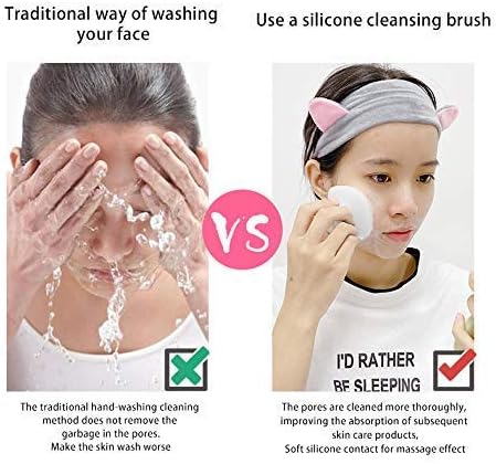 Face Scrubber2Pack Silicone Face Scrubber for Men, Facial Cleansing Brush Silicone Face Wash Brush Manual Waterproof Cleansing Skin Care Face Brushes for and Exfoliating