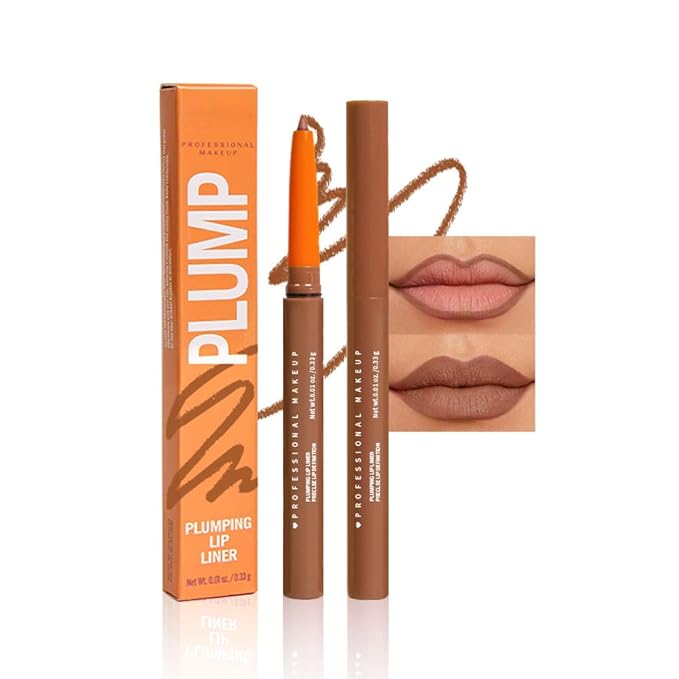 Matte Lip Liner Pencil for Shaping Lips, Retractable Creamy Brown Crayon LipLiner Pencil, Long Lasting Waterproof Lipstick Lip Liner Makeup, Vegan Beauty 10#