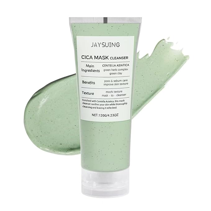 CICA Mask Cleanser,Facial Cleanser, 2-in-1 Facial Wash, Non-Drying Formula with Centella Asiatica For Acne-Prone & Sensitive Skin,Hydrating,Purifying Pore Care (4.23 fl. oz)