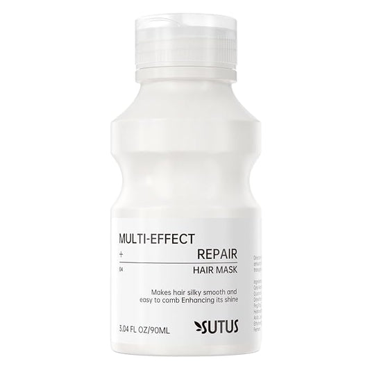 SUTUS Deep Conditioning Hair Mask - Repairs Damaged, Dry Hair and Split Ends, Rebuilds Strength, Promotes Healthy Hair (Orchids 3.04 FL oz), Paraben & Sulfate-Free for travel
