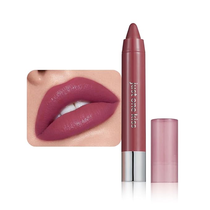 Plum Red Hydrating Cream Lipstick Lip Crayon for Women, Moisturizing Lipstick Long-lasting Waterproof, Retractable Lips Crayon Liner for Ombre Shades, Lipgloss Tinted Lip Balm + Lips Color in One, 08