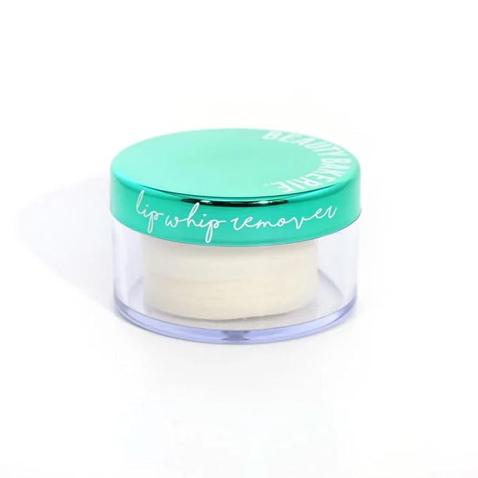 Beauty Bakerie Travel Makeup Remover Wipes for Face Waterproof Make Up, Liquid Lipstick Remover Makeup Pads for Sensitive Skin, 50 Count