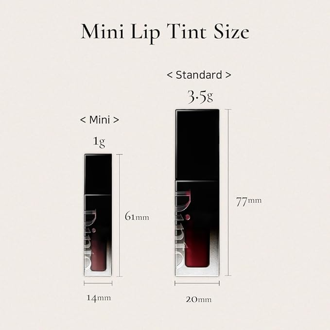 DINTO Blur-Glowy MINI Lip Tint (258 Deo Volente) - Glossy Finish, Hydrating, Long Lasting, Lightweight Texture, Non-Sticky, Vegan & Cruelty-Free, Korean makeup (11 colors)