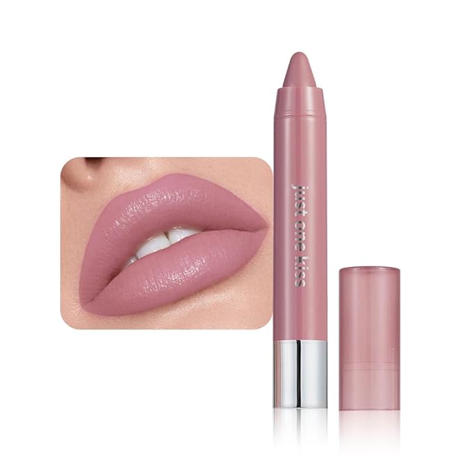 Mauve Hydrating Cream Lipstick Lip Crayon for Women, Moisturizing Lipstick Long-lasting Waterproof, Retractable Lips Crayon Liner for Ombre Shades, Lipgloss Tinted Lip Balm + Lips Color in One, 07