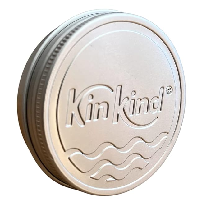 KinKind KEEP me! Shampoo Bar Tin Container. This soap dish travel tin is ideal for holidays, gym & pool. Fits all solid hair and beauty bars perfectly.