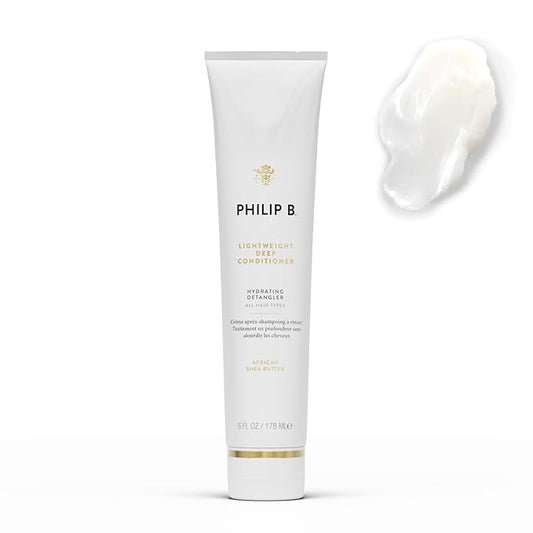 PHILIP B Lightweight Deep Conditioner, 6 fl. oz. (178 ml) - Hydrating Detangler, Adds Moisture, Shine and Smoothness, For All Hair Types