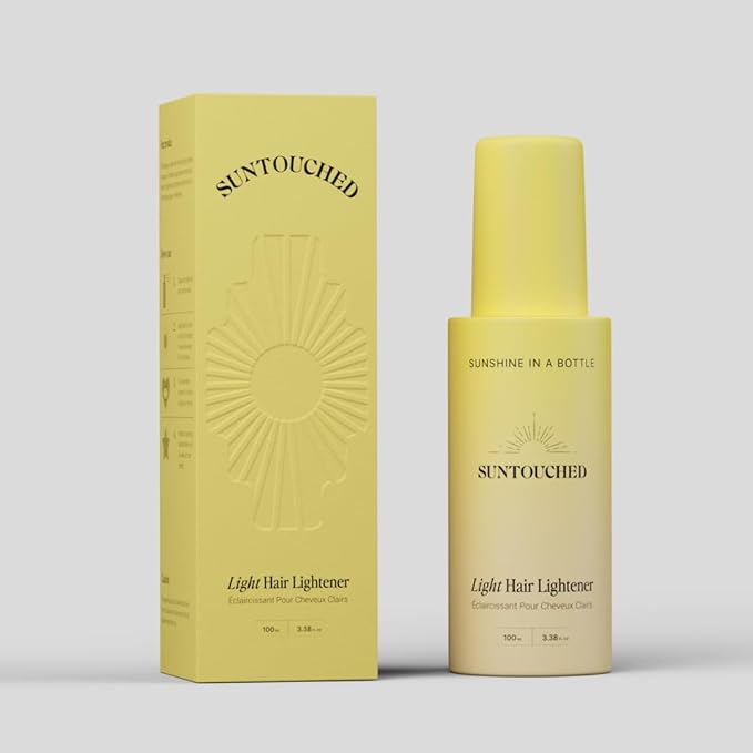 Suntouched Beach Blonde Hair Lightener - Citrus & Chamomile Highlighting Spray for Vegan Highlights, Cruelty, Paraben, Ammonia & Bleach-Free, 3.38 FL Oz