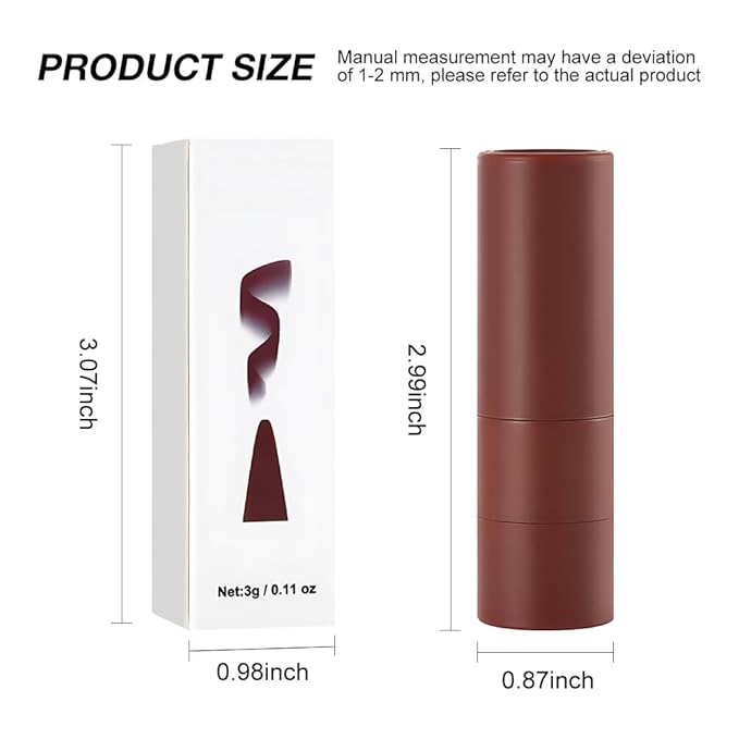 AMY'S DIARY Matte Crayon Lip Liner Lipstick Makeup, Precision Tip Matte Lip Crayon, Longwear Up To 24Hrs,Matt Lip Liner Make Up Smudge-Proof Lip Contour Waterproof for Women (Dusk, Regular)