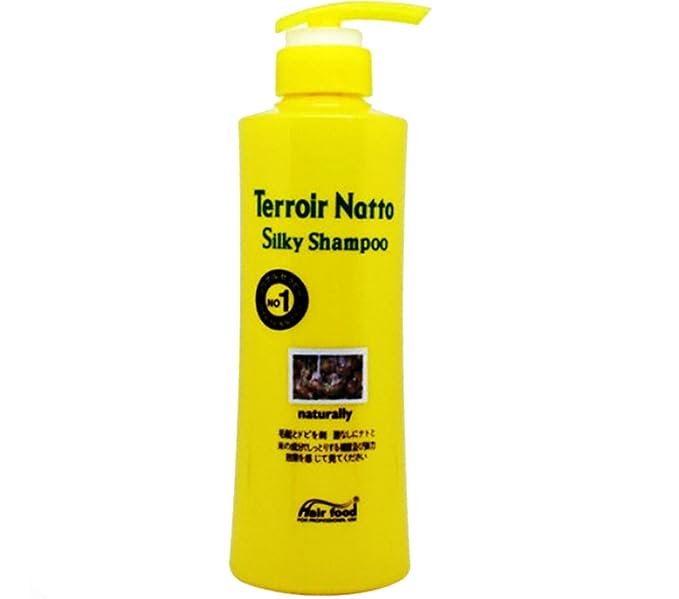 Terroir Natto Silky Shampoo with Natto & Rice Bran Oil, Moisturizing and Nourishing for Smooth Hair, Gentle Formula_16.90 fl oz (500ml)_1ea