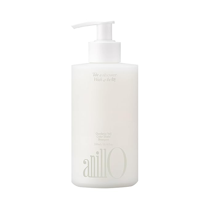 ANILLO Gardenia Veil Color Shield Shampoo – Color-Treated Hair Care with Vegan Collagen, Protein Complex & White Bloom – Shine Enhancing, Damage Repair, Sulfate & Silicone-Free – 300ml / 10.1 fl oz