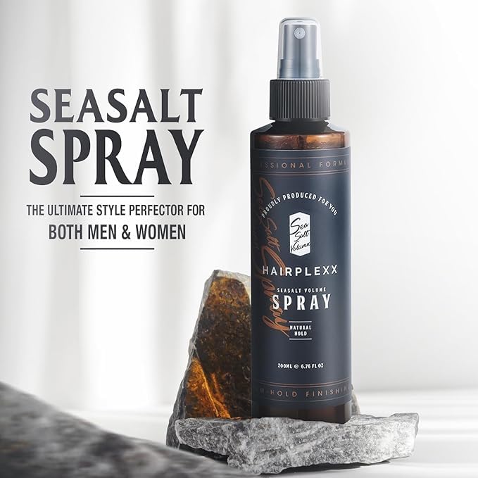 Hairplexx Sea Salt Volume Hair Spray for both Men and Women, Natural Thick and Volumizing Hair Look with Matte Finish and Natural Hold, Paraben Free (6.76 Fl Oz (Pack of 1), Ocean Fresh)