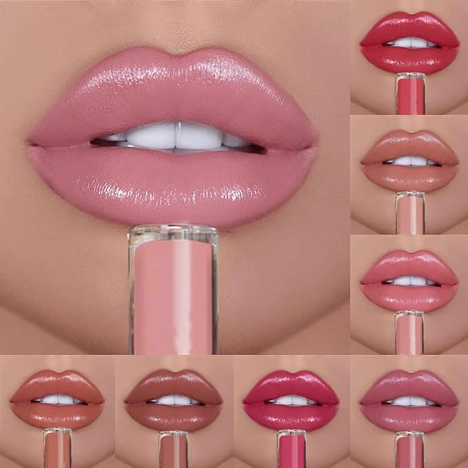 12 Colors Lips Staining Lip Oil, 2025 Upgrade Cream Texture Lipstick Long-Lasting Moisturizing Lip Oil, Waterproof Lipstick Creamy Lip Gloss Non-stick to Cup (#2, One Size)