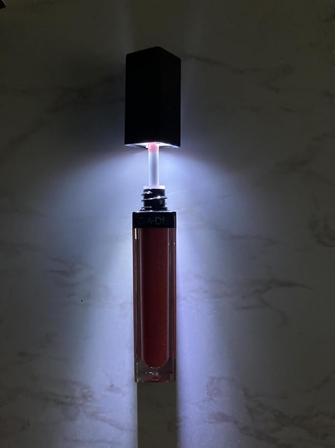 GA-DE Crystal Lights Lip Gloss, 514 - Enriched with Light-Reflecting Crystal Pearls - Smooth Silky, Rich Color - Moisturizes and Adds Shine - 0.2 oz