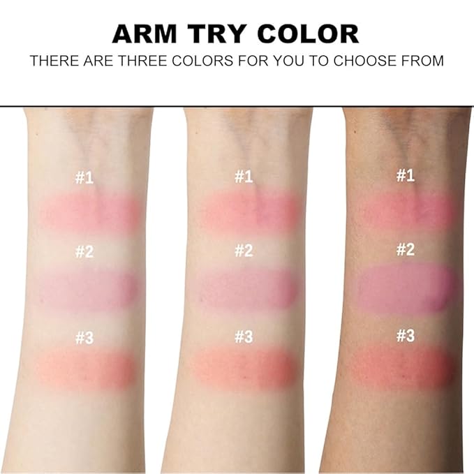Baked Blush-n-Brighten Marbleized Blush, 2-in-1 Blush & Highlighter Hybrid - Pink Buttercream - Natural Finish, Buildable Color, (A01#)