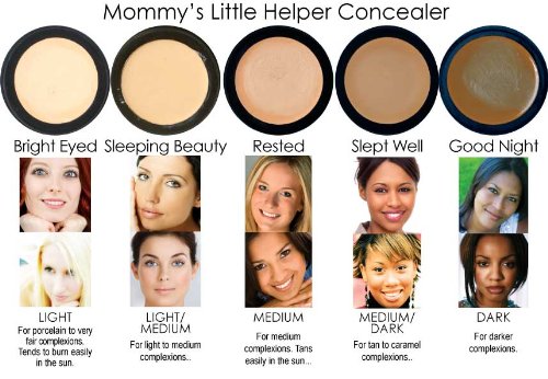 Mommy's Little Helper Concealer in Bright Eyed (Light) - Under Eye Concealer, Face Coverup, Eyeshadow Base | Stays On All Day, Covers Dark Circles, Blemish & Bruises by Mommy Makeup