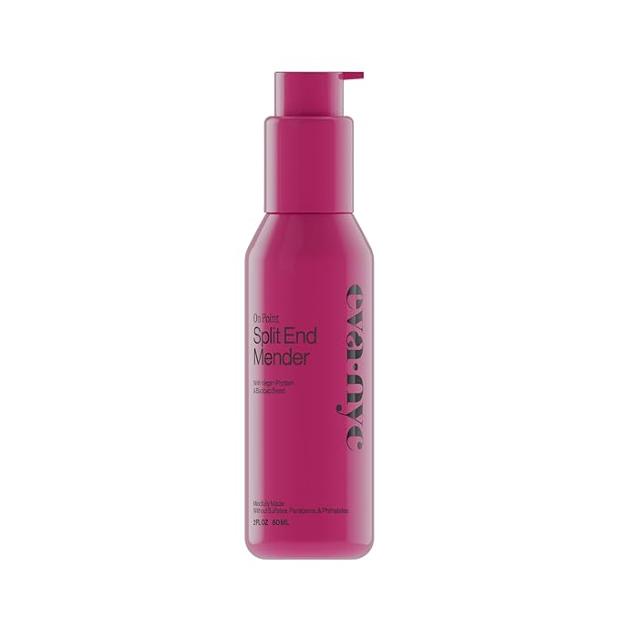 Eva NYC Split Ends Treatment for Dry Damaged Hair - Reduce Breakage + Seal Split Ends with Vegan Protein + Baobab Seed - Hair Serum for Softer Stronger Hair - Travel Size - Vanilla Scent - 2 fl oz