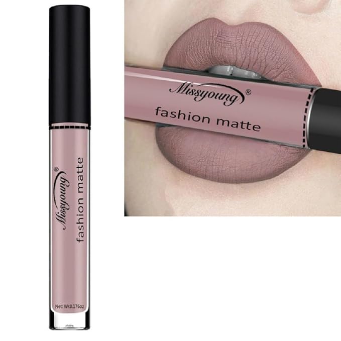 Generic Missyoung 18-Color Matte Liquid Lipstick Set, Long-Lasting Non-Sticky Formula, Flawless Makeup Looks (6)
