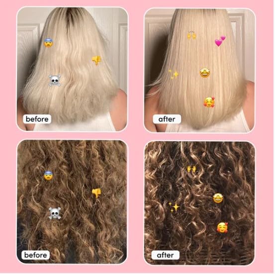 Glimmr 10-Minute Hair Mask for Damaged Hair – Deep Conditioner with Bonding Protein, Castor Oil & Superfood Extracts – Restores Shine, Reduces Breakage, Softens, Strengthens & Adds Fullness