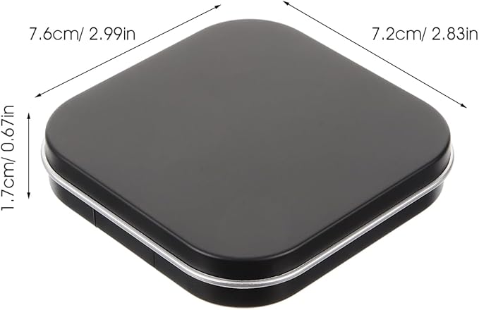 FRCOLOR 2Pcs Empty Magnetic Eyeshadow Makeup Palette DIY Blush Lipstick Contouring Powder Tray with 12 Grids Travel Size Cosmetic Pans Eyeshadow Makeup Containers for Women