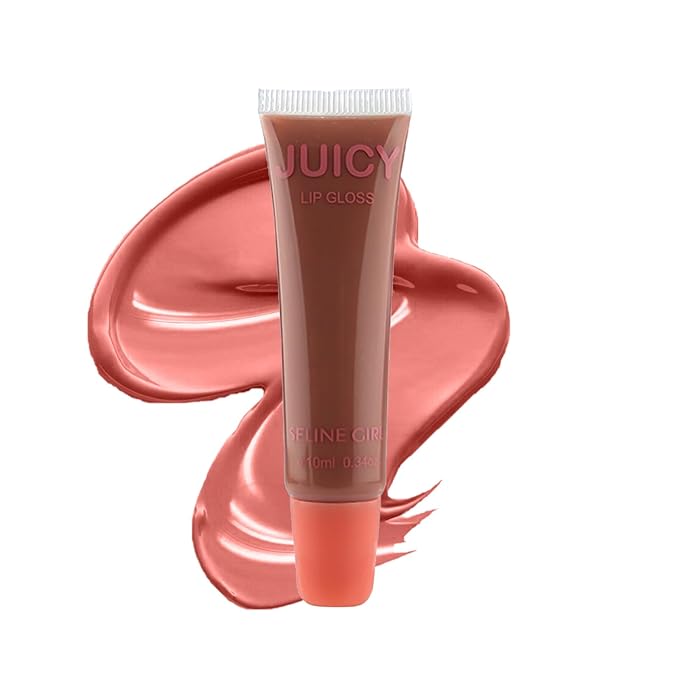 Juicy Lip Gloss, Lipgloss for Women and Girls, Lip Plumper, Lip Makeup Hydrating, Tinted Lip Balm, Colorful Lipgloss Moisturizing and Vibrant #dark pink
