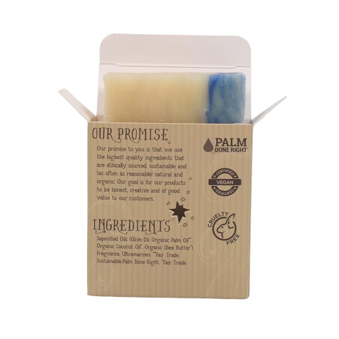 Natural Clean Cotton Bar Soap - Gentle Cleansing for Sensitive Skin, Fresh - 3 Pack