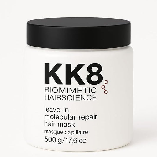 KK8 Biomimetic HairScience Leave-In Molecular Repair Hair Mask, Professional Strength Treatment for Frizz Control and Breakage, 500g/17.6 oz