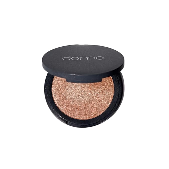 dome BEAUTY Luminary Glow Powder Highlighter - Hydrating Face Highlighter for Radiant Glow, Lightweight and Buildable Highlighter Makeup Powder, Clean Beauty Formula, Vegan and Cruelty-Free