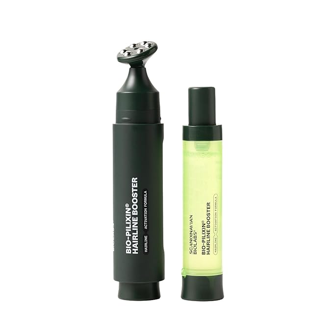 Scandinavian Biolabs Bio-Pilixin® Hairline Booster | Hair Activation Formula with a Massaging Applicator, For Hairline Longevity, Vegan, 15 mL/ 0.5 oz