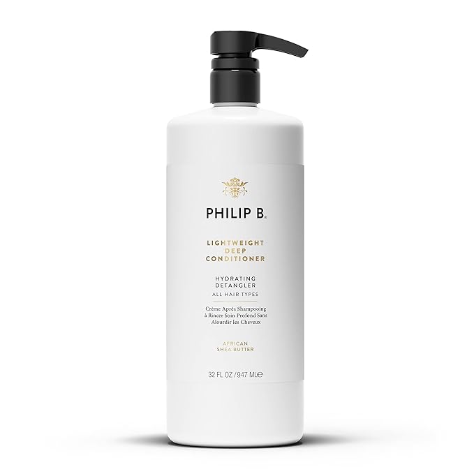 PHILIP B Lightweight Deep Conditioner, 32 fl. oz. (947 ml) - Hydrating Detangler, Adds Moisture, Shine and Smoothness, For All Hair Types